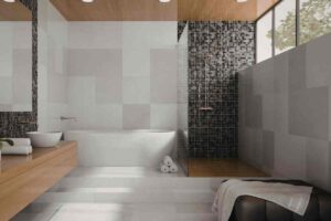 bagno con doccia walk-in