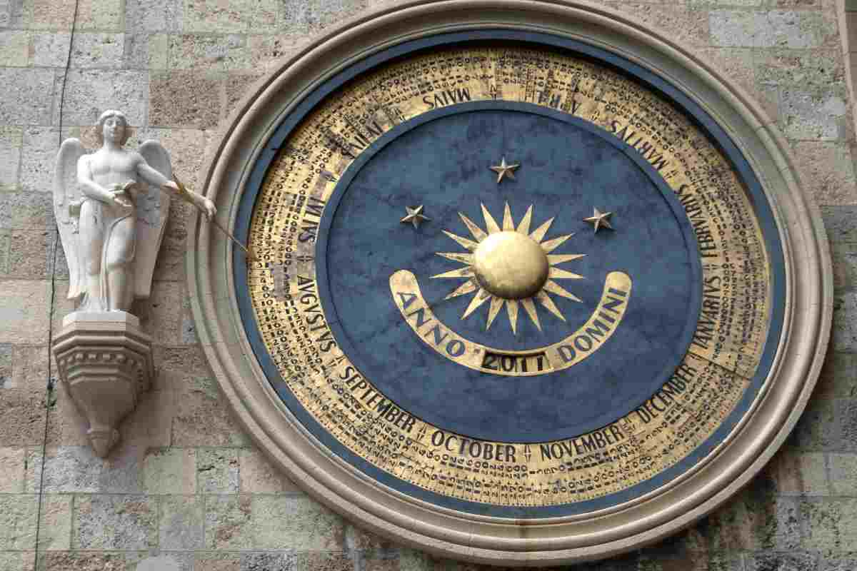 dettaglio dell'orologio astronomico di Messina