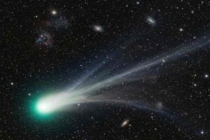 rappresentazione grafica della cometa 3I/ATLAS