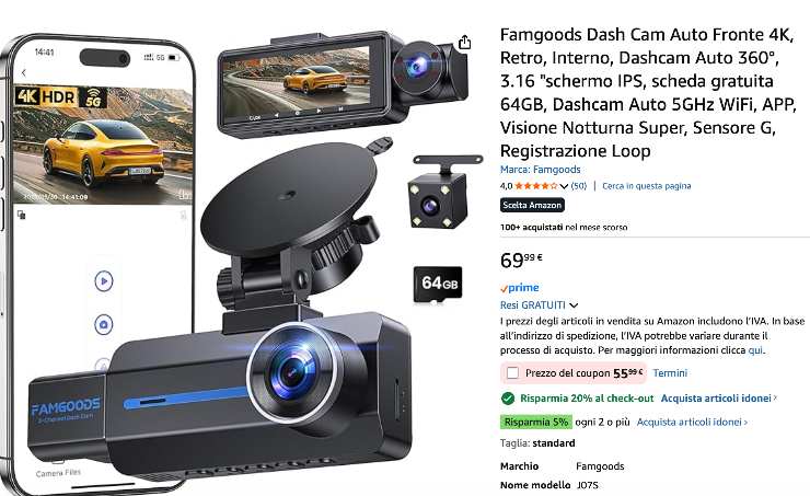 dashcam amazon